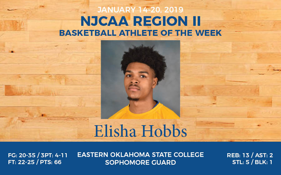 Elisha Hobbs NJCAA Athlete of the Week