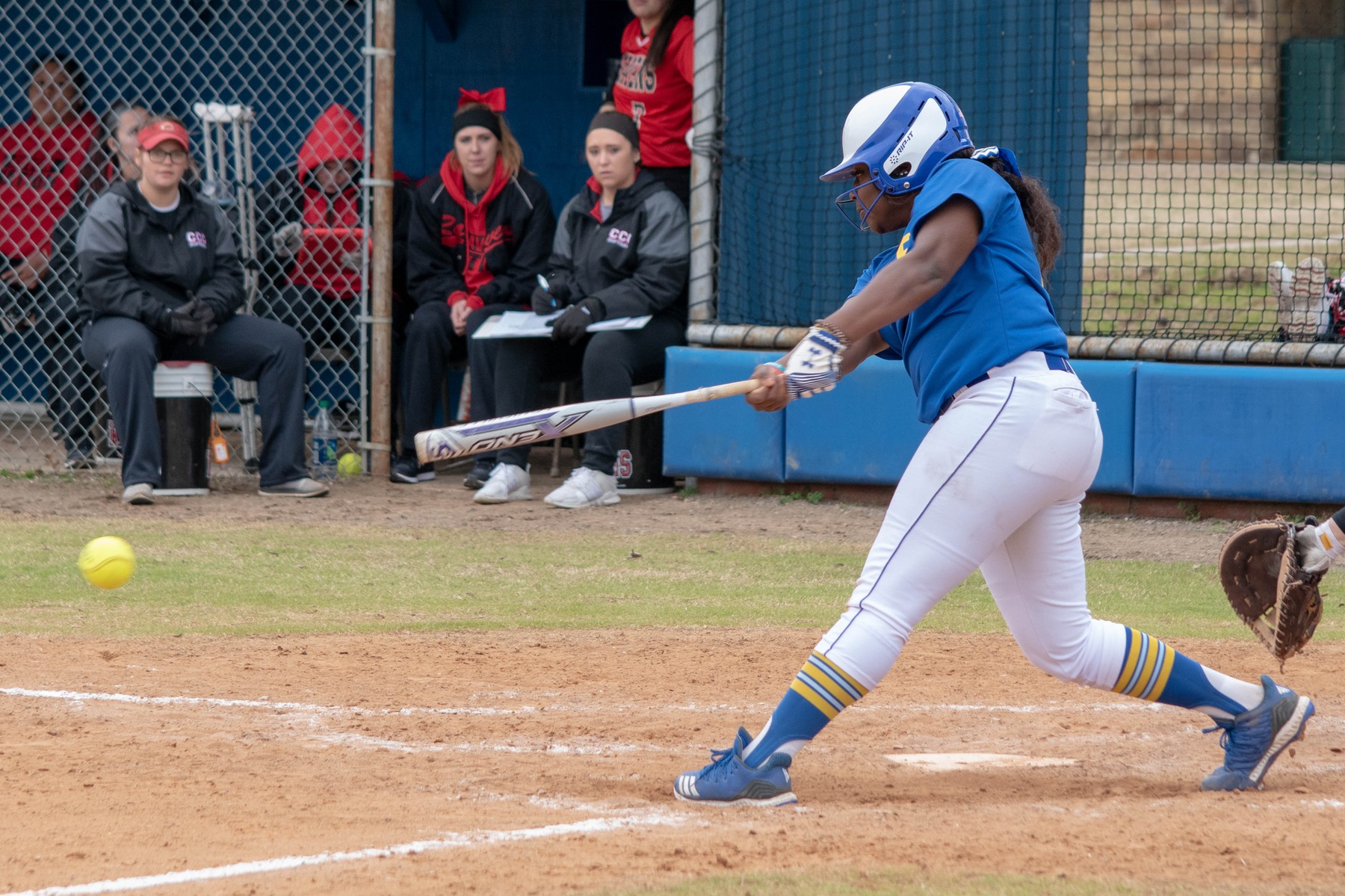 Sydney Green gets a hit during a game earlier this season.