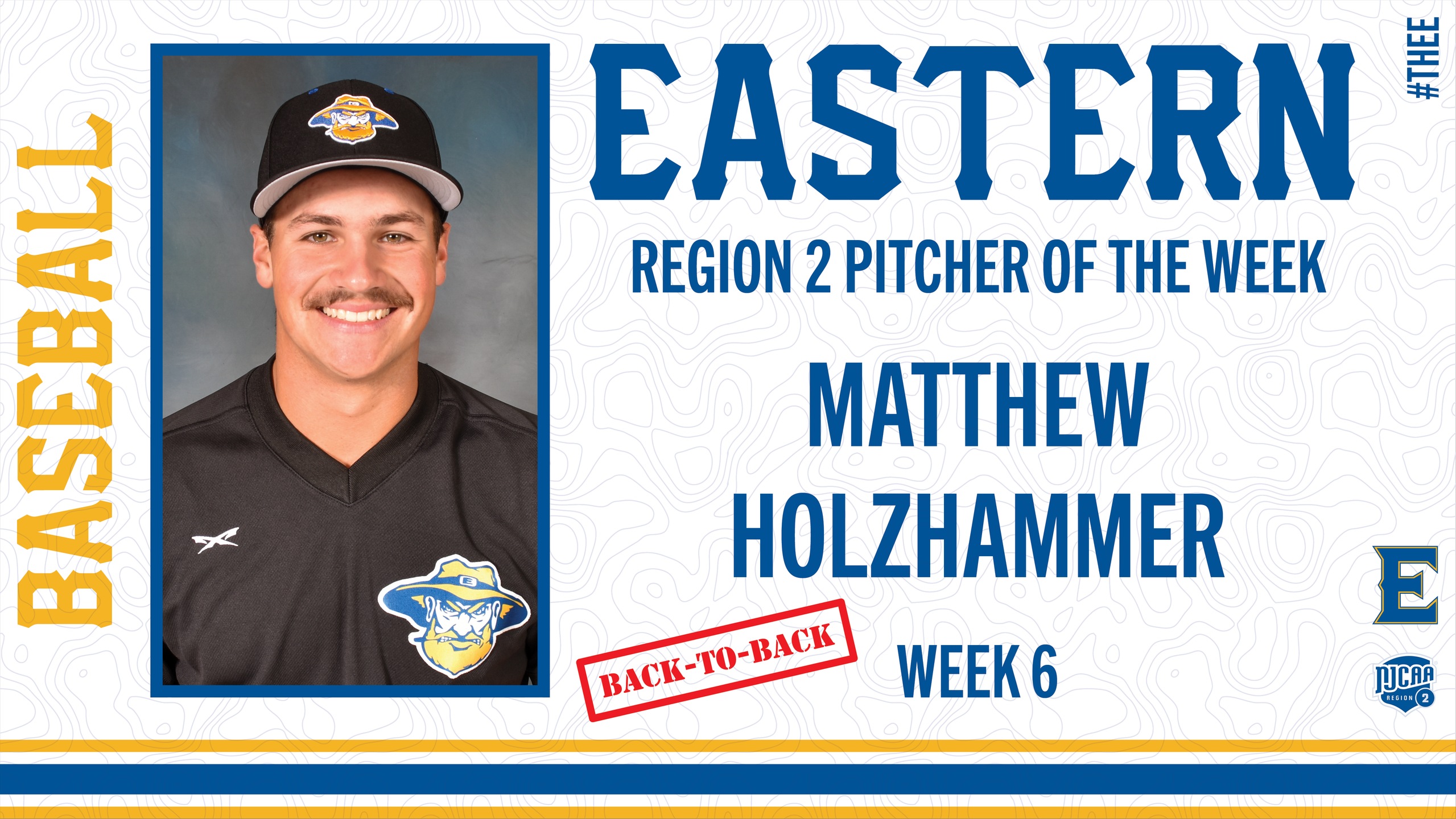 Matthew Holzhammer earns second NJCAA Region 2 Pitcher of the Week honors