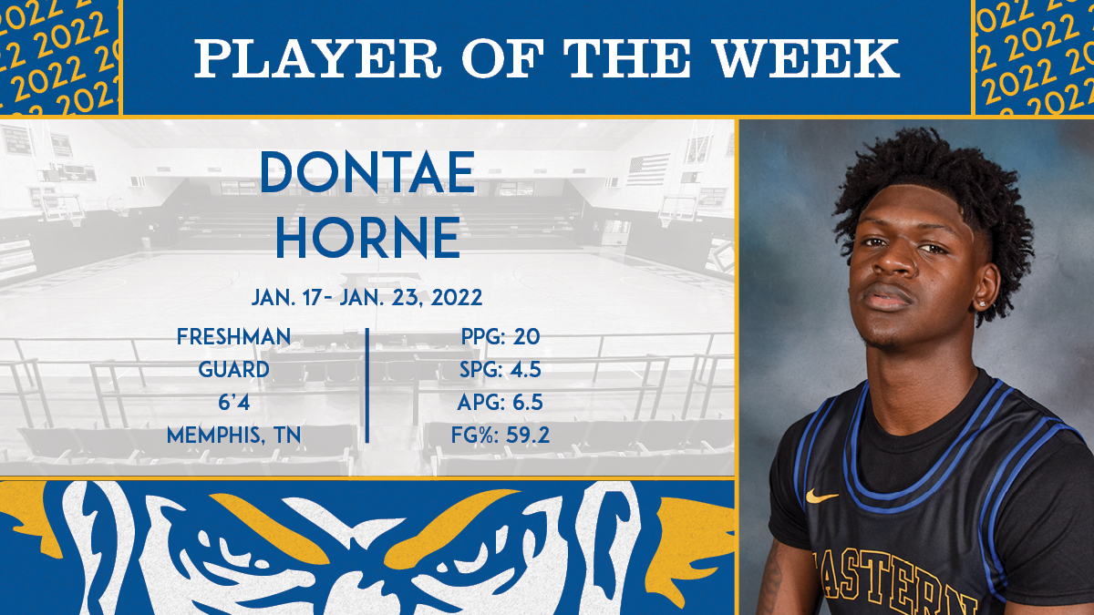 Dontae Horne Earns NJCAA Region 2 Player of the Week Honors