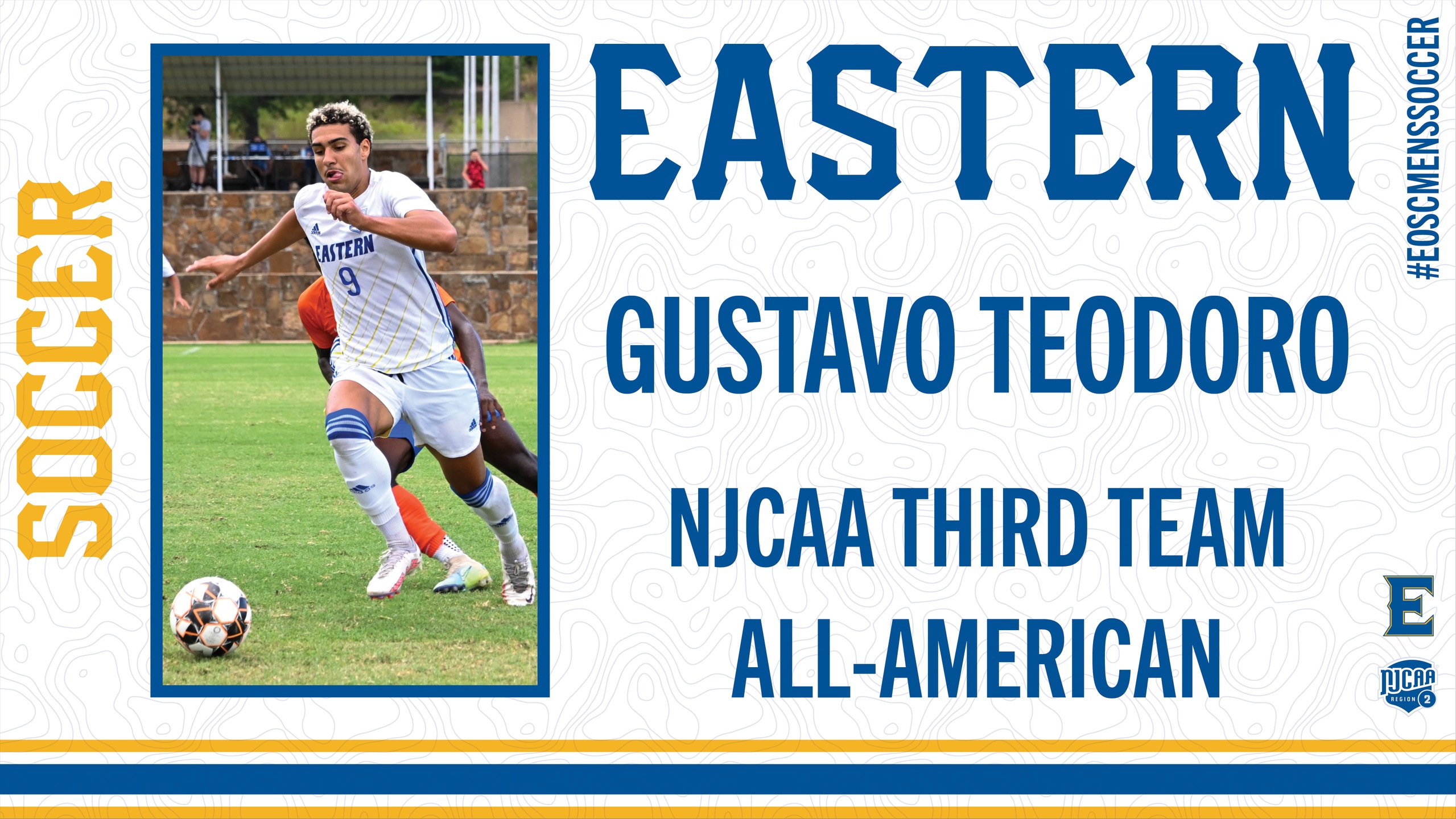 Teodoro First Eastern Men's Soccer Player to Earn All-America Honors