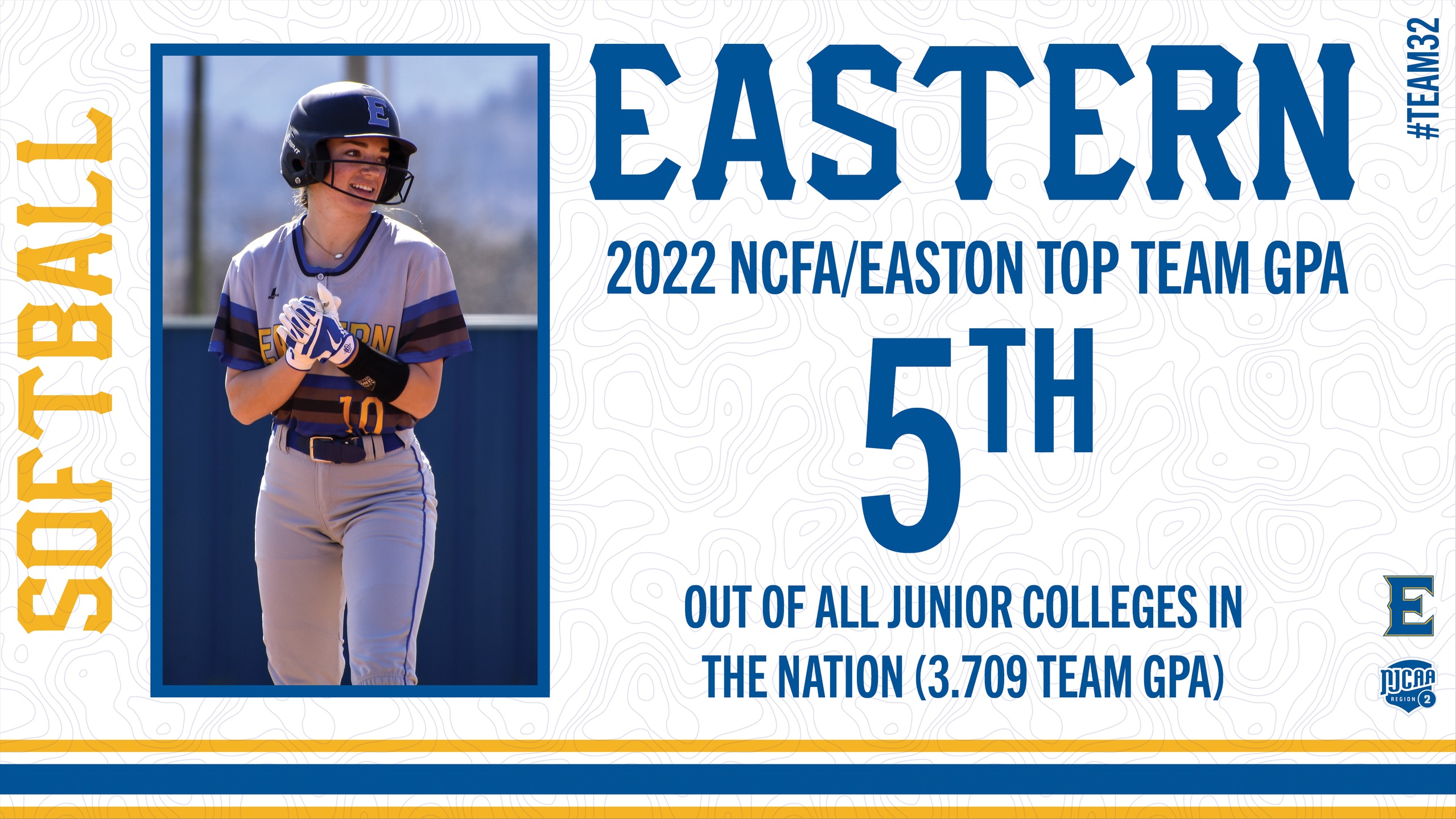 Eastern Softball Ranked No. 5 in Nation for Team GPA