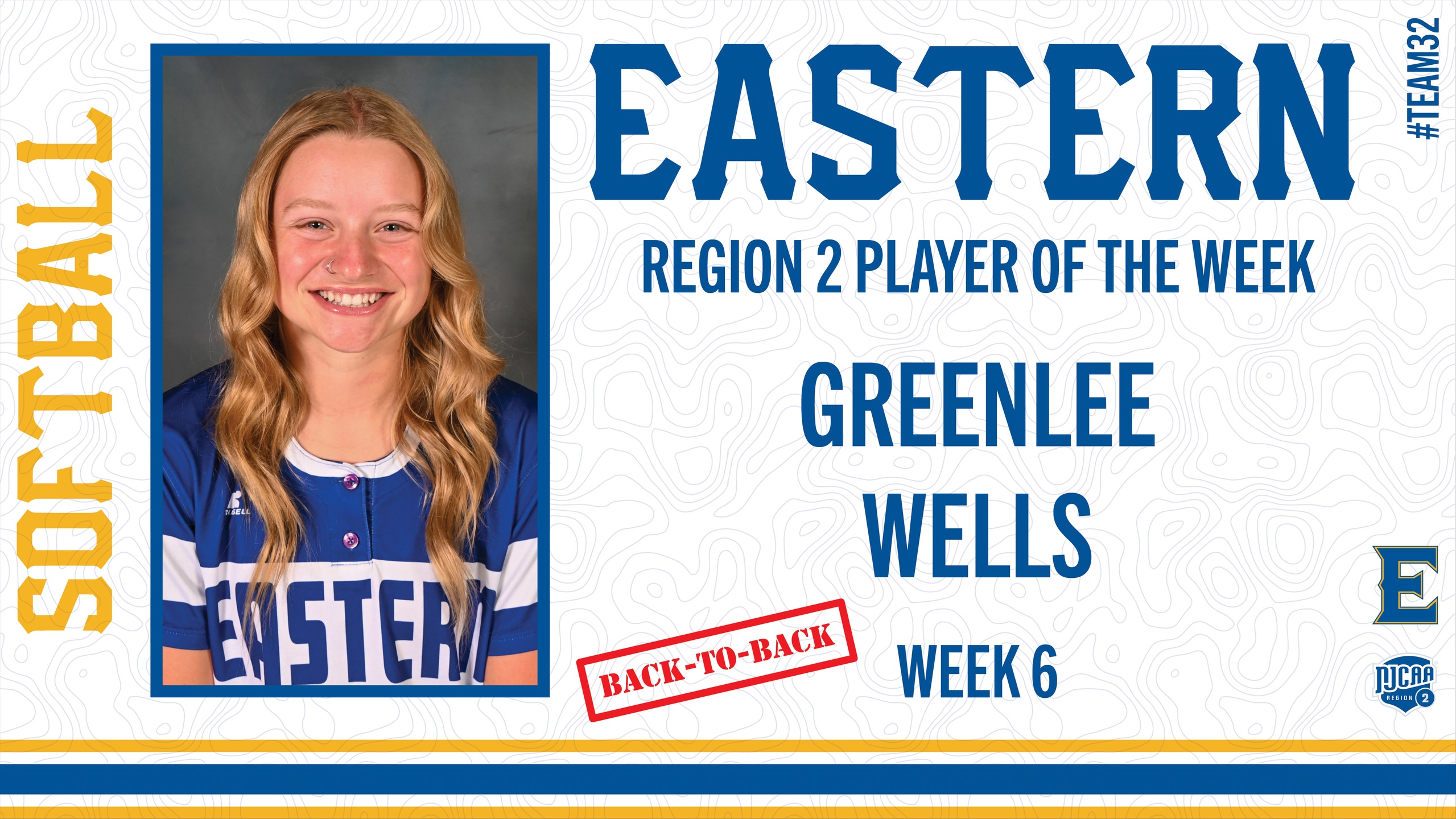 Greenlee Wells earns second NJCAA Region 2 Player of the Week honors