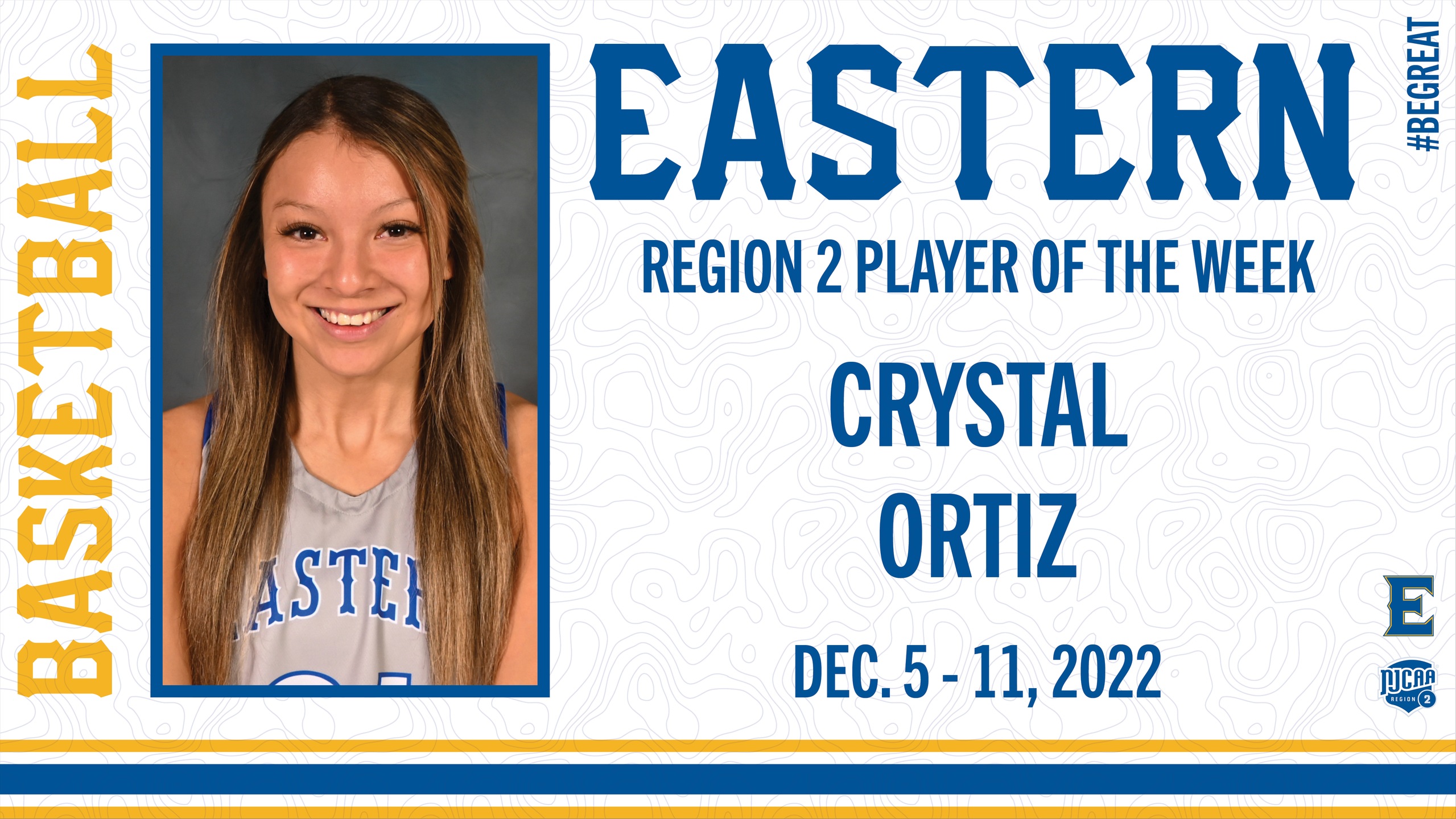 Crystal Ortiz Earns Second NJCAA Region 2 Player of the Week Honors