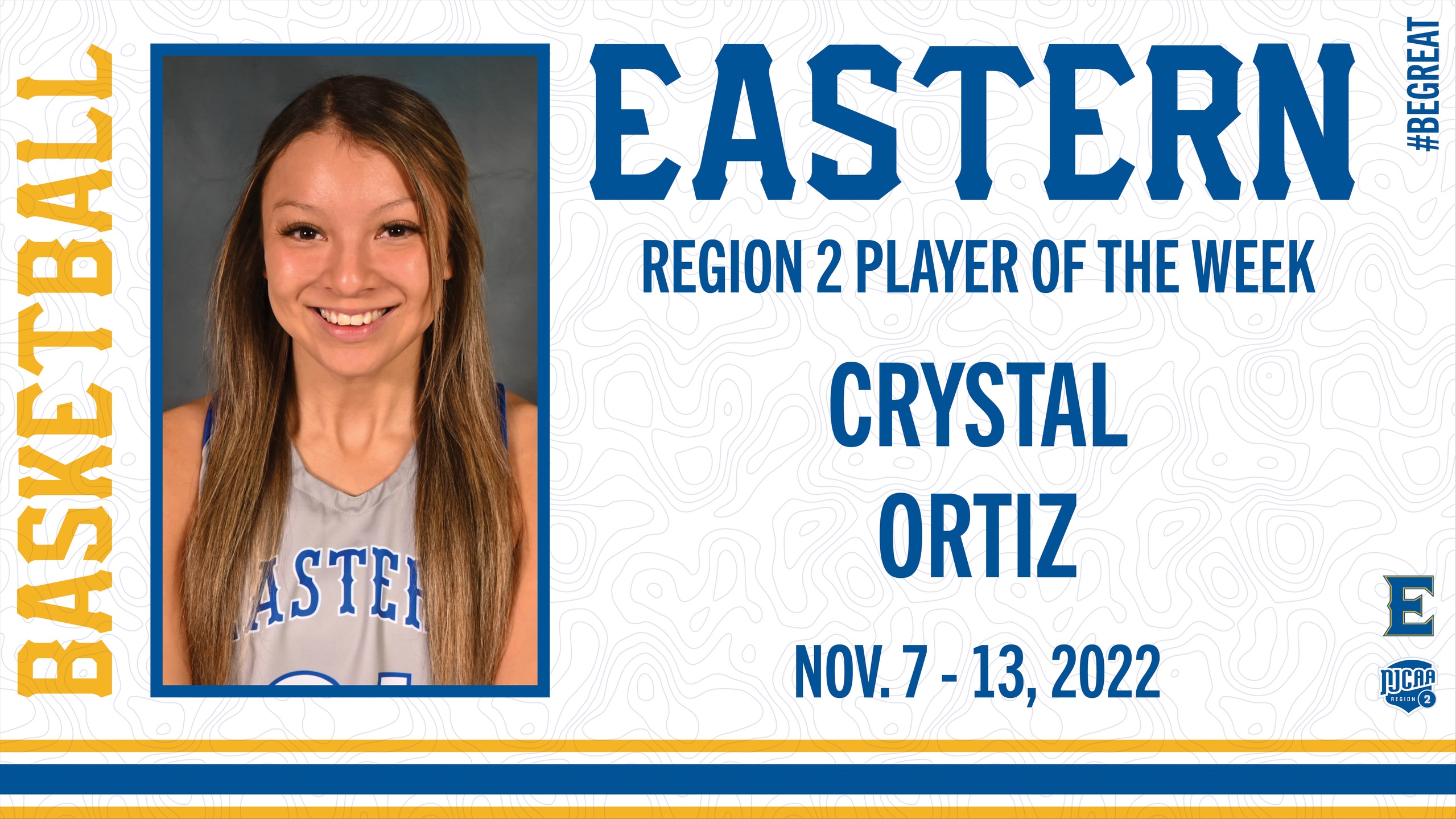 Crystal Ortiz Earns NJCAA Region 2 Player of the Week Honors